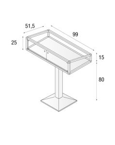 Teca a noleggio mod. C12-TA - disegno tecnico