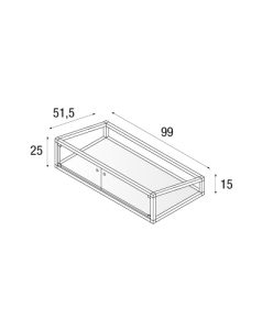 Teca a noleggio mod. C12-TB - disegno tecnico