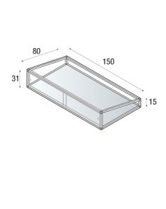 Teca a noleggio mod. C12TB-XL - disegno tecnico