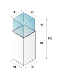 Espositore mod. TA50 - disegno tecnico