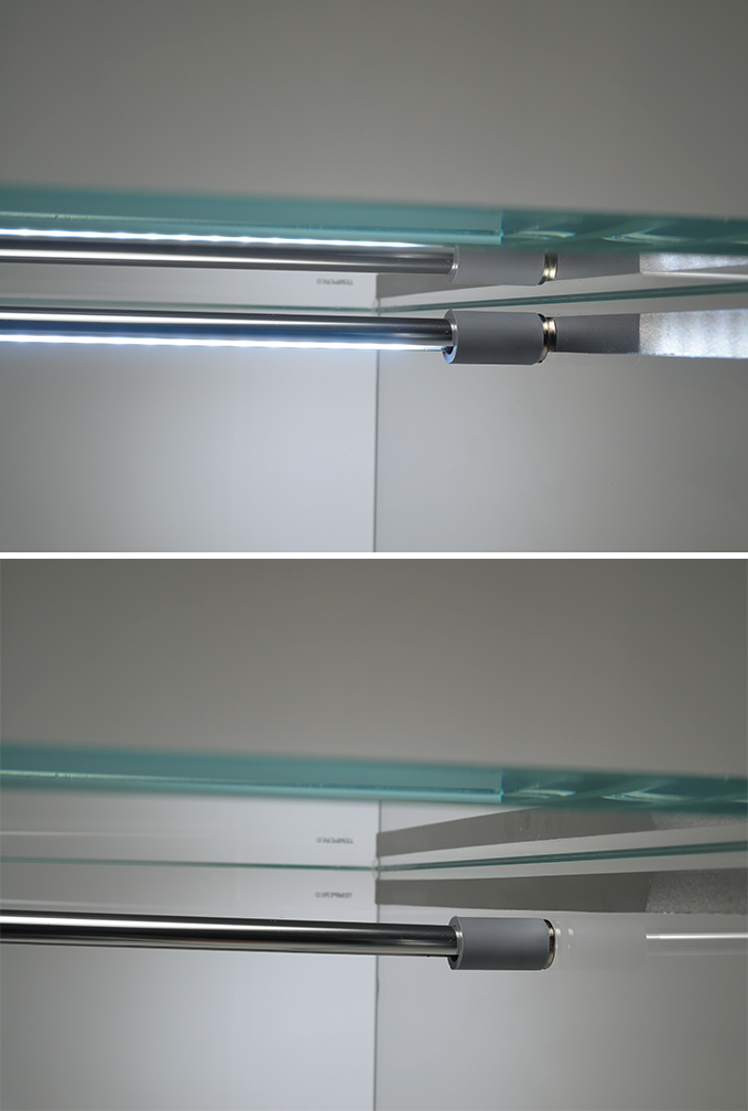 Illuminazione con barretta LED a top